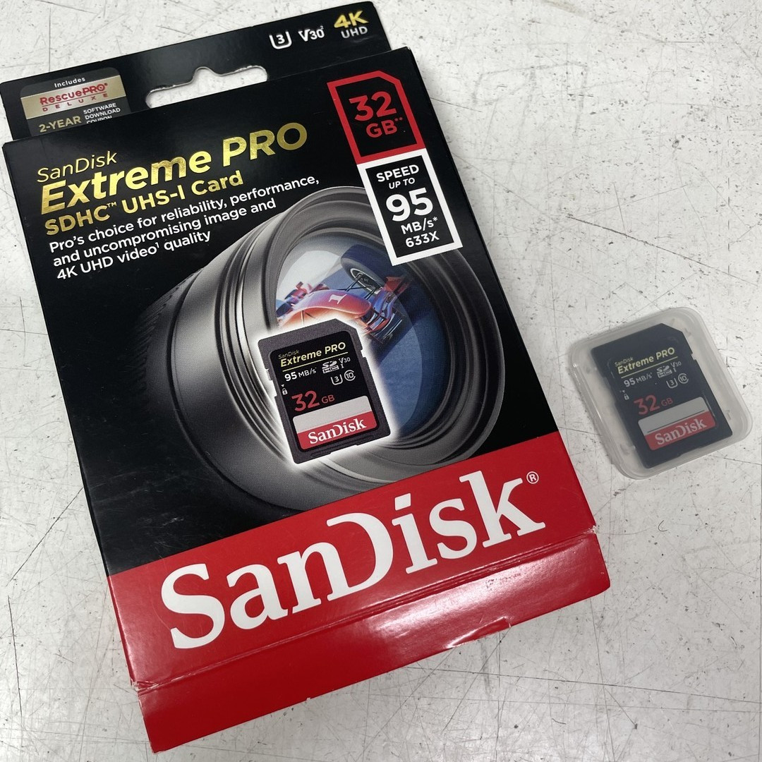 Швидка картка пам'яті SD MicroSD SanDisk 32GB UHS-I U3 Extreme Pro V30, фото 1