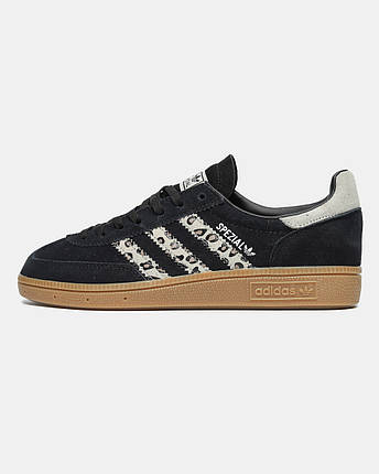 Кросівки Adidas Spezial Handball Black Wonder Leopard | Елегантні та універсальні, фото 1