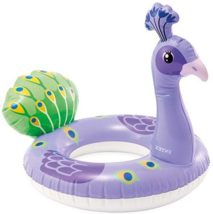 Надувне коло Звірі. Павич (Діаметр 58см) Intex 59221, фото 1