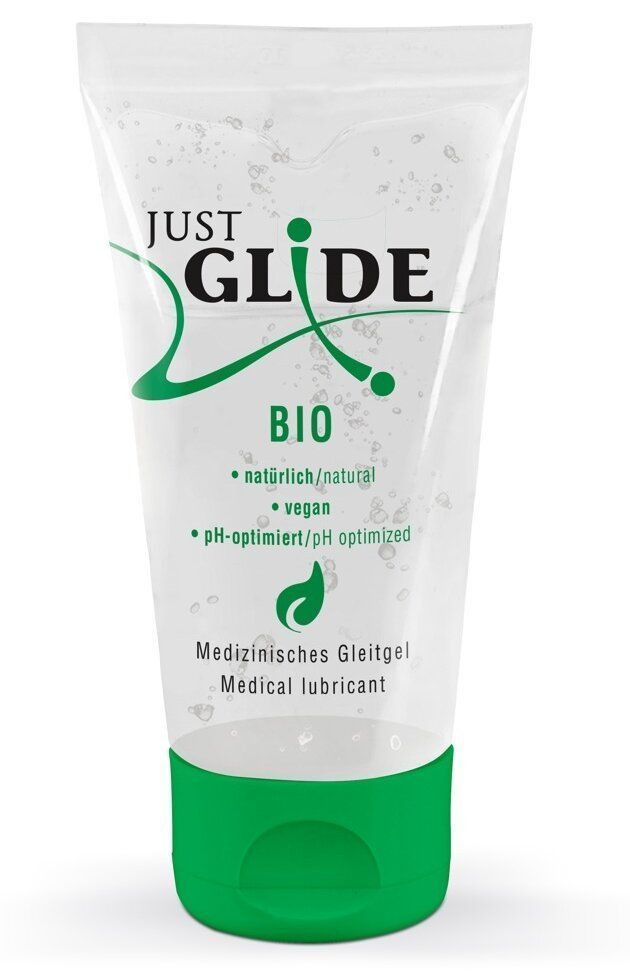 Веганський лубрикант для сексу на водній основі Just Glide BIO (50 мл), фото 1