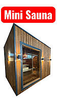 Мобільна каркасна сауна 3,6х2,5м з термодерева від виробника Thermowood Production