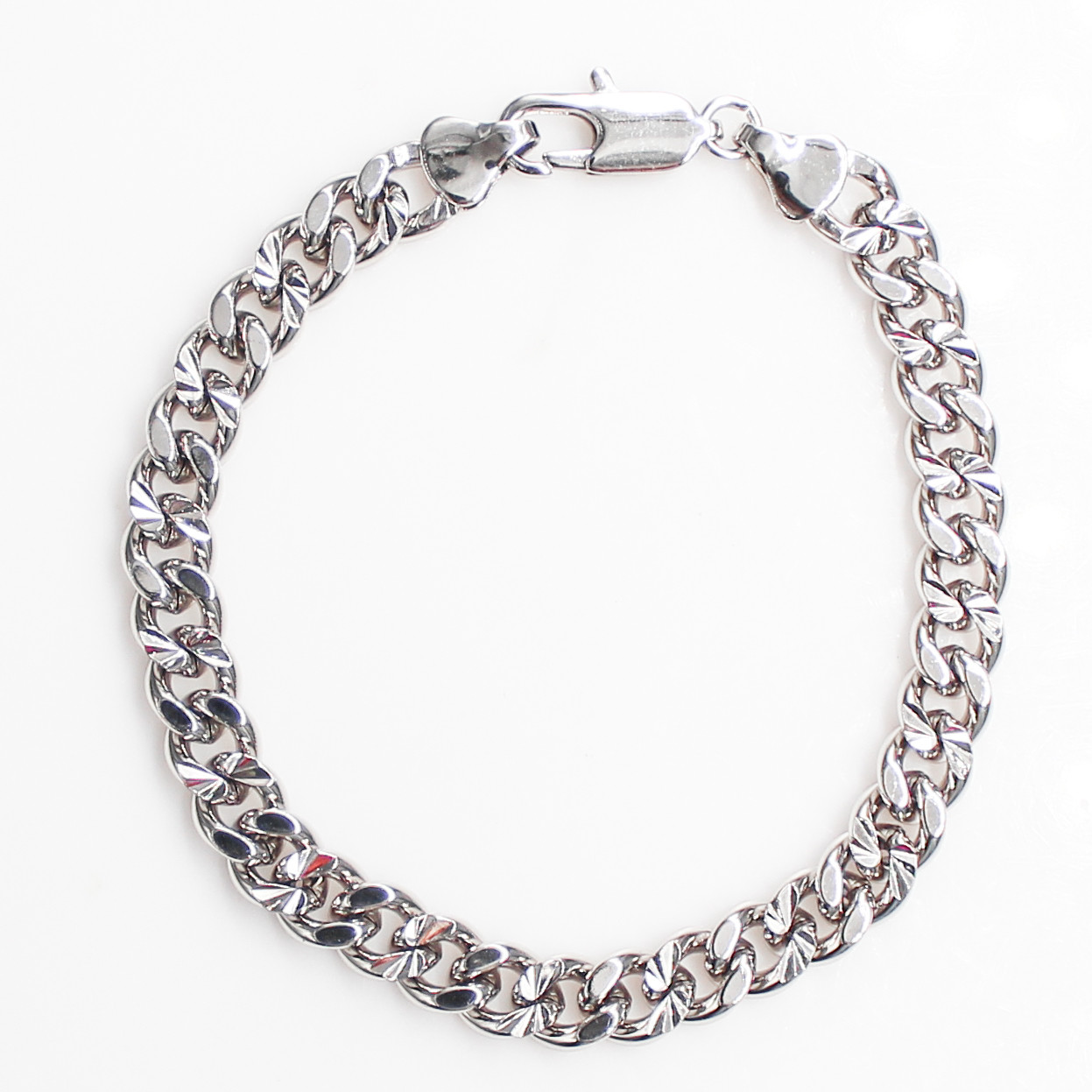 Браслет Xuping панцирне плетіння 0,7/20 см родоване покриття (824199), фото 1