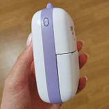 Бездротовий міні принтер Котик фіолетовий дитячий термопринтер для телефону портативний 12 рулонів + фломастери, фото 6