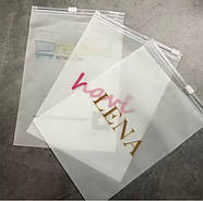 Матовий SLIDER пакет 18x20 см із застібкою Пакети з лого для брендування продукції, фото 4