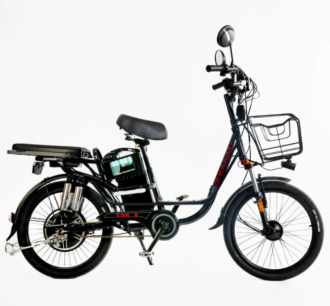 Електровелосипед Corso Shadow 500W 48V/20Ah літієва, шини 22", фото 1