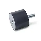 Віброопора для віброізоляції обладнання 30/20-2 М8х23 NK 43 SH A ST37 БГ, фото 2