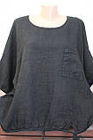 Блуза жіноча льон шнуровка, фото 2
