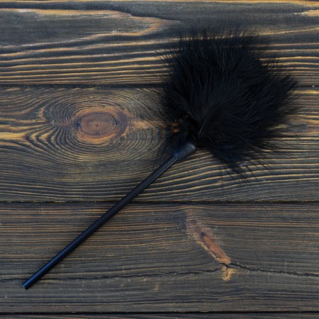 Еротичний Тиклер із пушком (чорний), фото 1