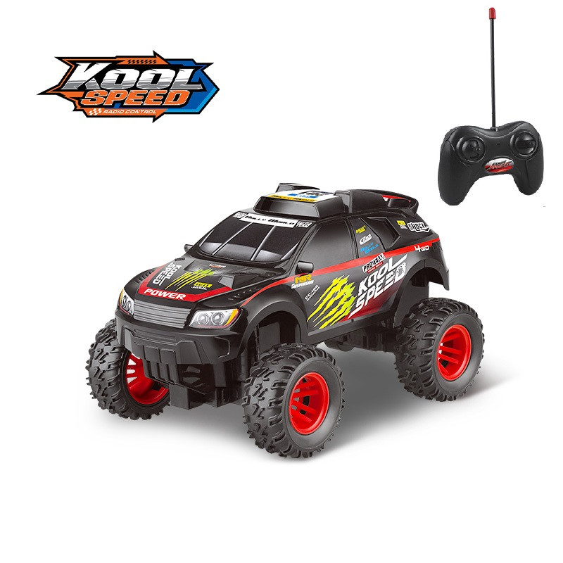 Машинка на радіокеруванні "Джип для раллі" на батарейках чорна (36,2x21x19 см)/Kool Speed, фото 1