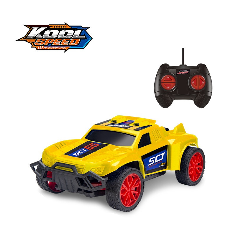 Машинка на радіокеруванні "Раллі" на батарейках жовта (21x12x10,2 см)/Kool Speed, фото 1