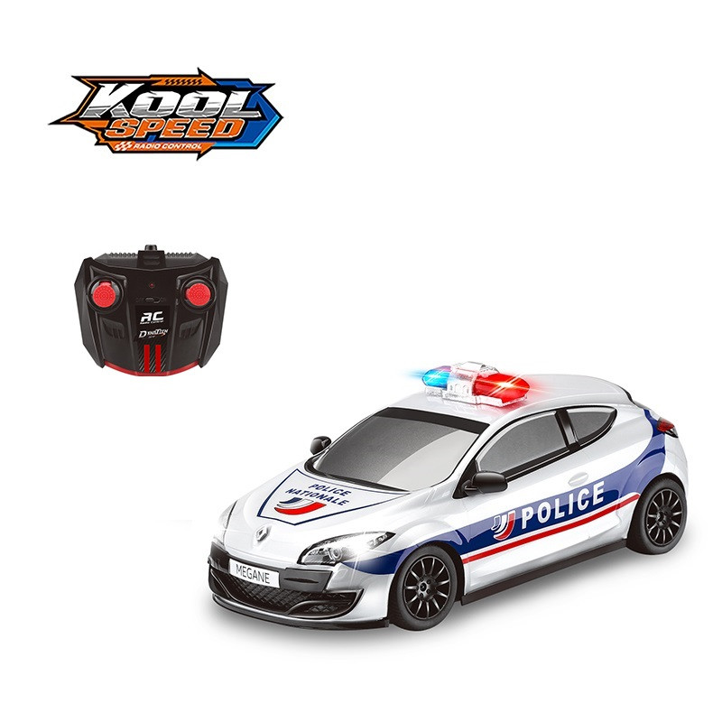 Машинка на радіокеруванні "RENAULT Megane R.S. Поліція" на батарейках (35,8х19,6х16,5 см)/Kool Speed, фото 1