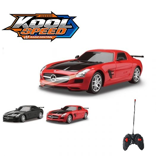 Машинка на радіокеруванні "Mercedes-Benz SLS AMG GT" на батарейках (25,2x12x10 см)/Kool Speed, фото 1