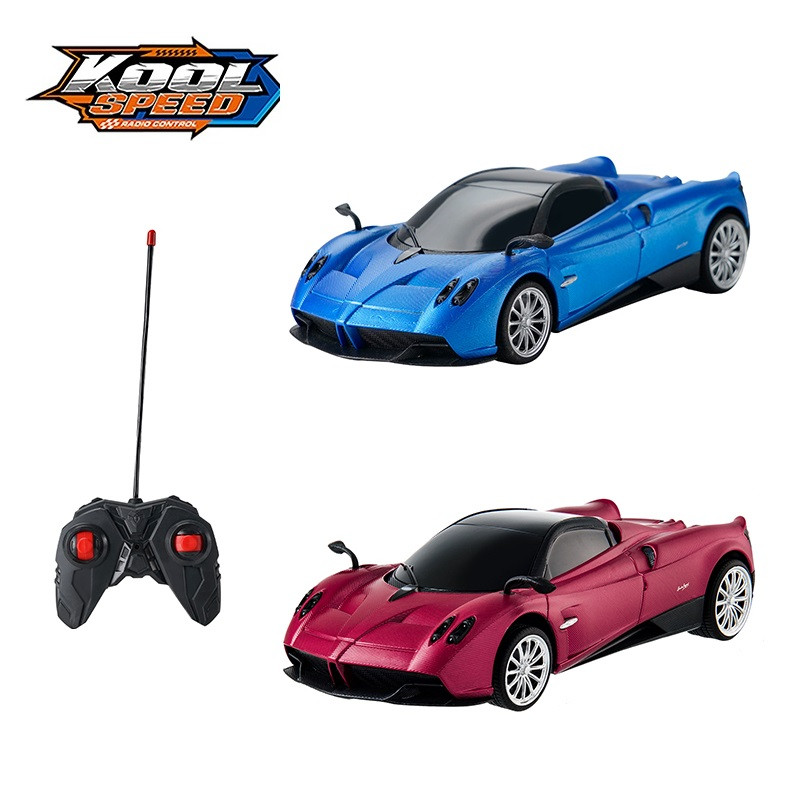 Машинка на радіокеруванні "PAGANI Huayra" на батарейках синя/червона (25,2x12x10 см)/Kool Speed, фото 1