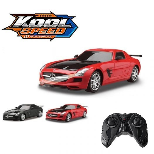 Машинка на радіокеруванні "Mercedes-Benz SLS AMG GT" на батарейках (37,2x17x12 см)/Kool Speed, фото 1