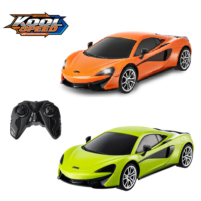 Машинка на радіокеруванні "McLaren" на батарейках оливкова/оранжева (37,2x17x12 см)/Kool Speed, фото 1