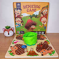 Гра настільна "їжачок" дерев'яна логічна розвиваюча