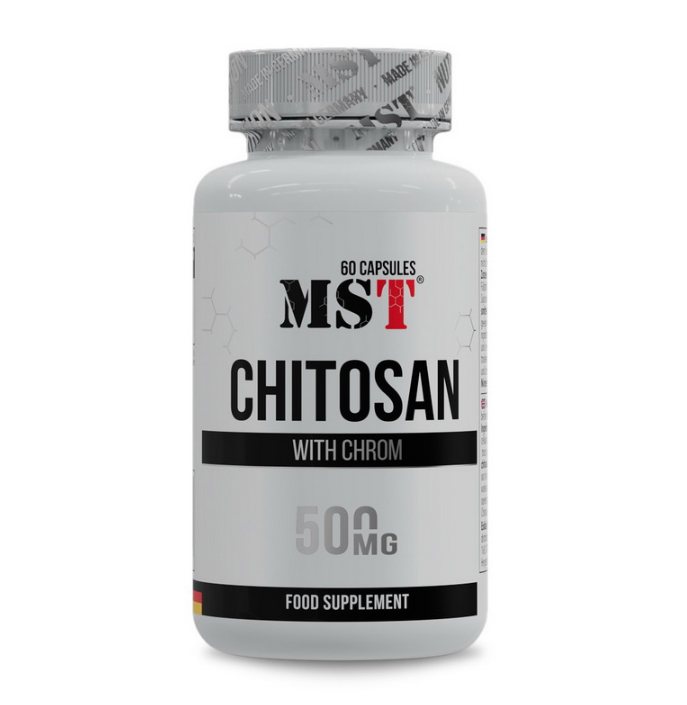 Хітозан з хромом Chitosan MST 500 мг 60 капсул, фото 1