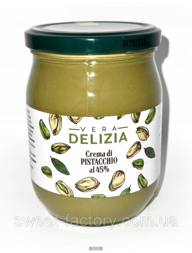 Фісташкова паста Vera Delizia Crema di Pistacchio 600g, фото 1