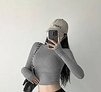 Жіночий короткий топ / лонгслів / гольф