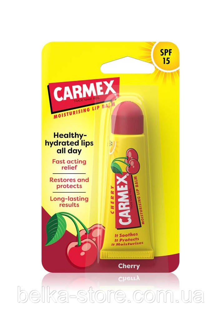 Бальзам для губ Carmex Fresh Cherry SPF 15 Lip Balm, 10 г, фото 1