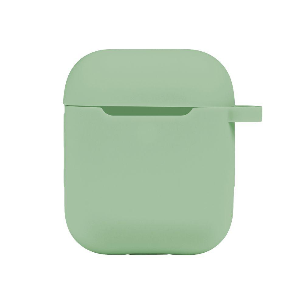 Футляр Silicone Case with hook для Airpods 1/2 Колір 01.Mint, фото 1