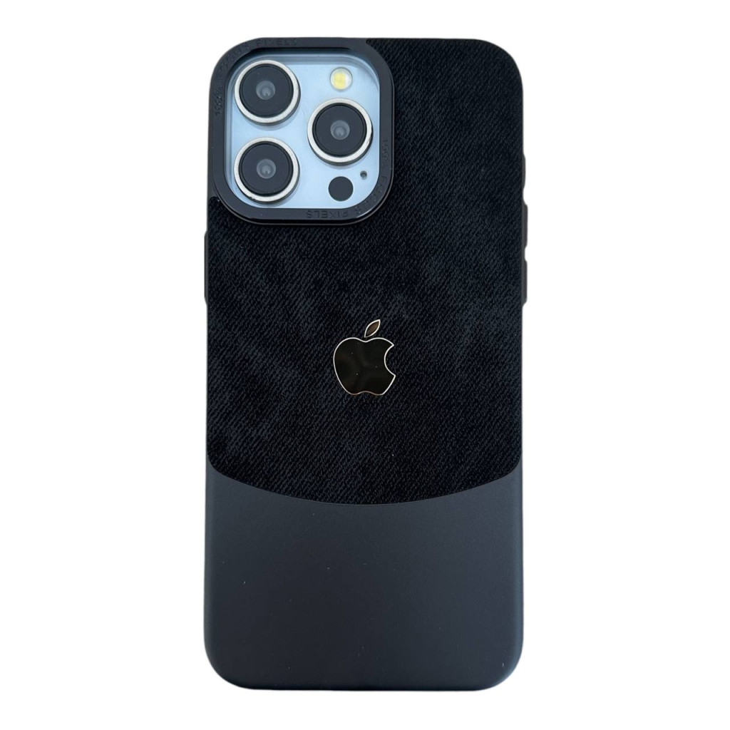 Чохол Jeans Case with Logo для iPhone iPhone 16 Pro, Чорний, фото 1