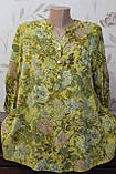 Блуза жіноча штапель софт квіти, фото 3