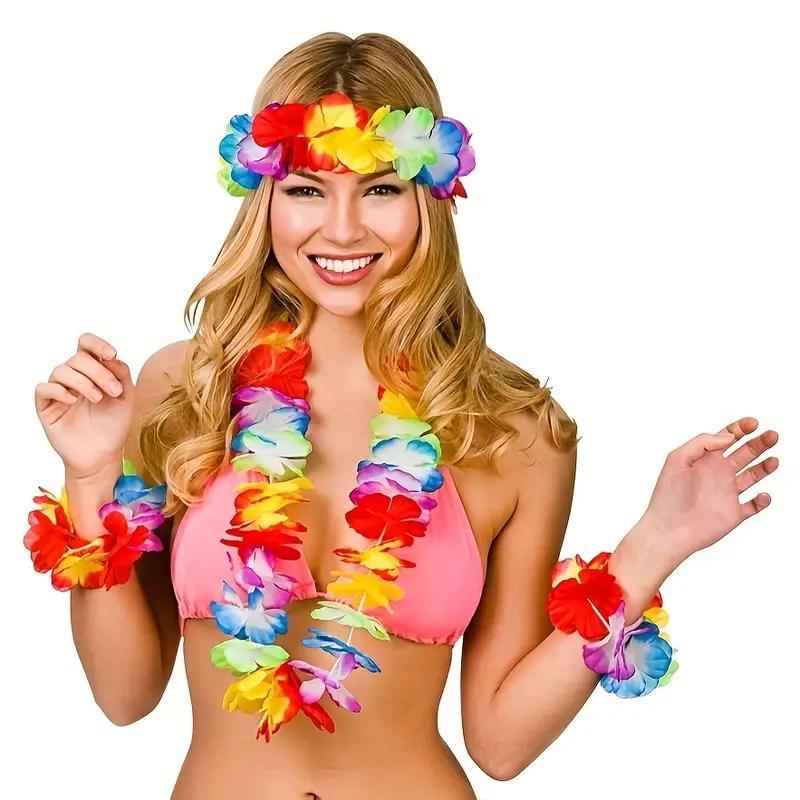 Гавайське вбрання Лея (леї, браслети, вінок), фото 1