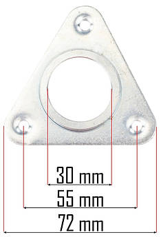 Права опора вала PM AWS 65 OWP тримач ролика скарифікатора кріплення осі аератора агрегата