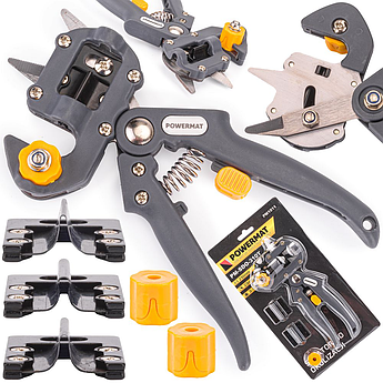 Секатор для щеплення рослин 21 см Powermat PM1011 садовий прививальний інструмент