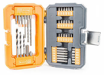 Набір свердел і біт Powermat PM-ZWB-41SU 41 шт. сверла по бетону, дереву та металу