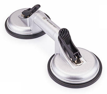 Присоска алюмінієва Powermat PM-ASDS-100T подвійна вакуумна 100 кг тримач для скла, вікон