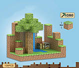 Магнітний конструктор Майнкрафт My World Minecraft T093 132 шт, фото 3