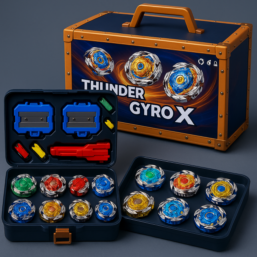 Великий набір BeBlade Бейблейд у кейсі — 8 волчків + 2 запускатори, фото 1