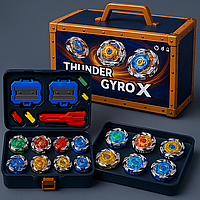Великий набір BeBlade Бейблейд у кейсі — 8 волчків + 2 запускатори