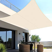 Сонцезахисний тент SUNNY GUARD Creme, навіс 3х5 м затінення 95% УФ-блоком