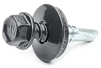 Саморіз покрівельний RAL 7016 ( антр.-сірий)4,8*19 (шестигран.головка 8 мм, крок різі 1.06 мм) (250 шт.)