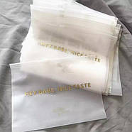 Зіп пакети брендовані з бігунком 20x15 см матові з замком Пакет Слайдер з логотипом, фото 3