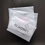 Зіп пакети брендовані з бігунком 20x15 см матові з замком Пакет Слайдер з логотипом, фото 9