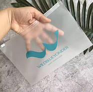 Зіп пакети брендовані з бігунком 20x15 см матові з замком Пакет Слайдер з логотипом, фото 8