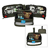 Тактичний медичний рюкзак Marck-men 35х30х12 см., з трьома боксами для препаратів. Рюкзак медика 16-17л. хакі. "MiniMarck" ММ, фото 10