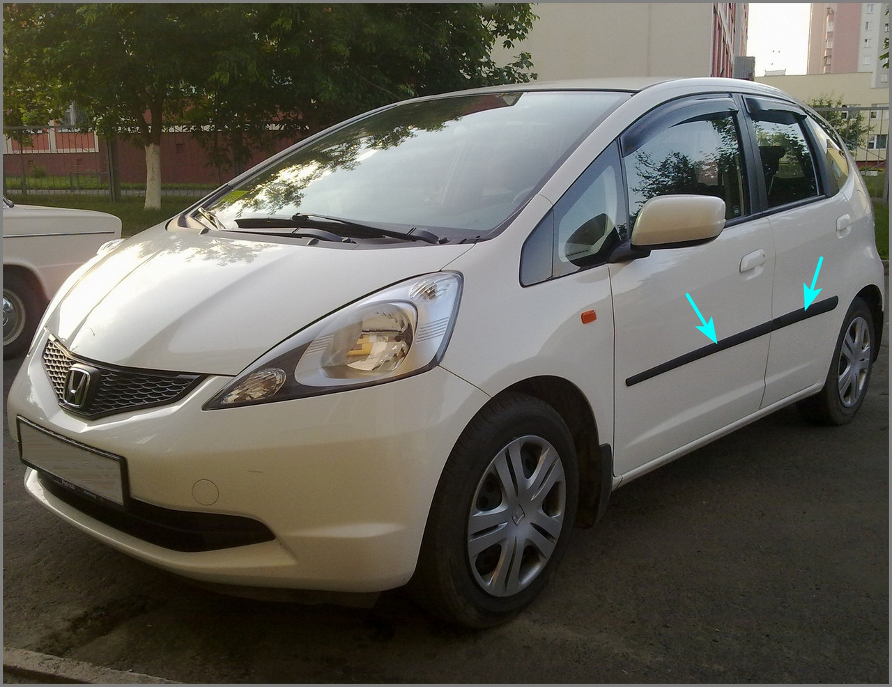 Молдинги на двері для Honda Jazz / Fit (GE) Mk2 2008-2015, фото 1