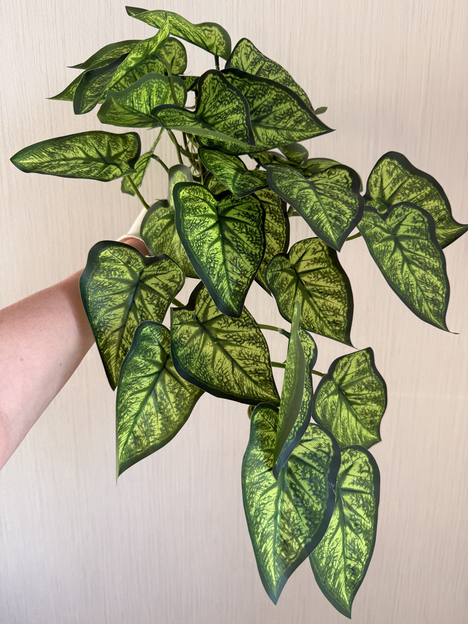 Штучний ампельний сингоніум . Розлина для декору ( латекс, 56 см), фото 1