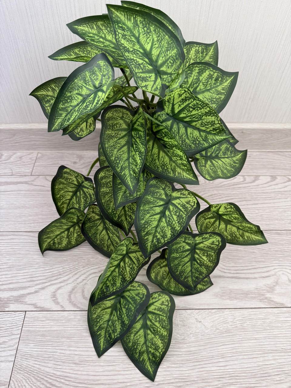 Штучний ампельний сингоніум . Розліна для декору ( латекс, 56 см), фото 1