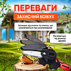 Пила акумуляторна ланцюгова міні пилка електрична для обрізки дерев розпил дров чорна 2 акумулятори, фото 9