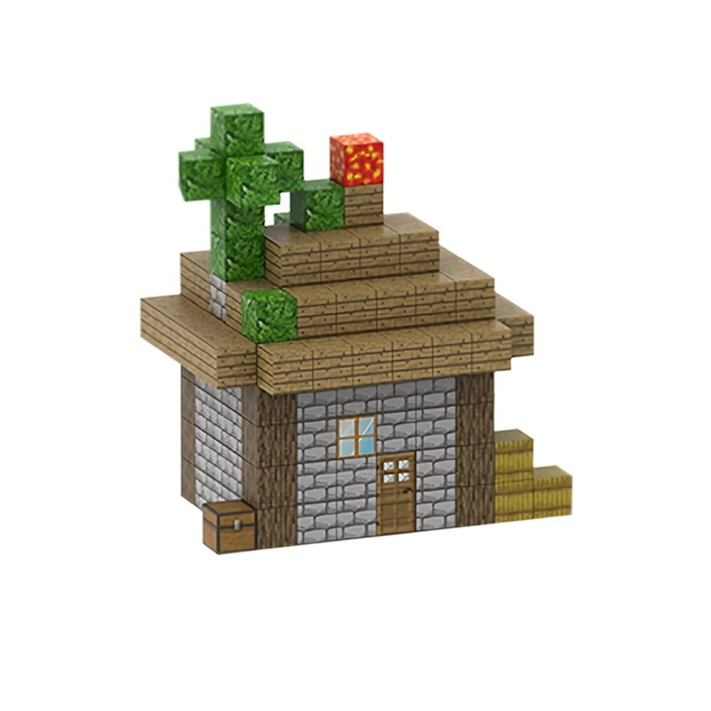 Магнітний конструктор Майнкрафт Новий будиночок Minecraft My World T081 178 шт, фото 1