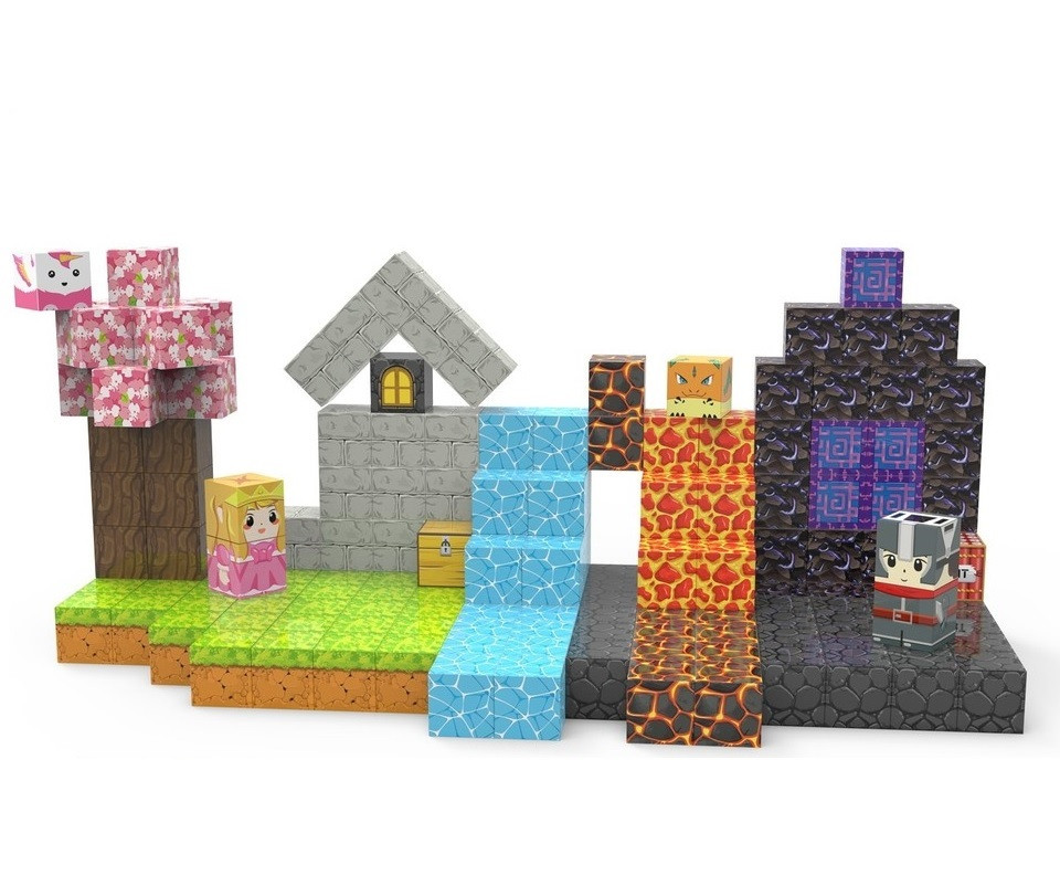 Магнітний конструктор Майнкрафт Сакура Minecraft My World 6681 175 шт, фото 1
