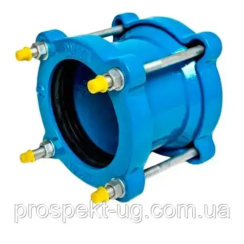 Муфта універсальна чавунна Ду150 (158-184) Blucast ремонтна, фото 1