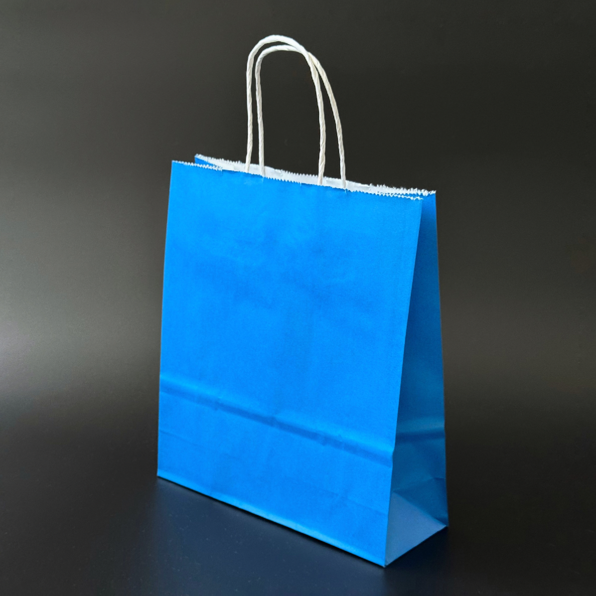 Пакет паперовий 20х8х24 см Електрик з ручками 100 г/м, фото 1