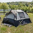 Намет двомісний 2×2 м кемпінговий туристичний для риболовлі, полювання легкий літній Lugi, фото 2